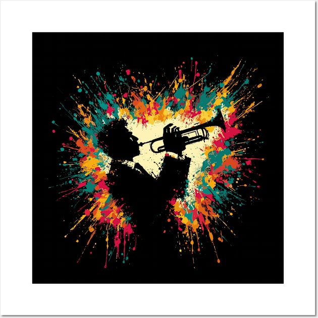 Trumpet Player Wall Art by Mi Bonita Designs